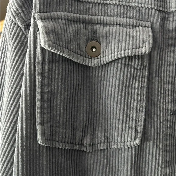 Zara Charcoal Corduroy Shirt Jacket - Picture 7 of 8